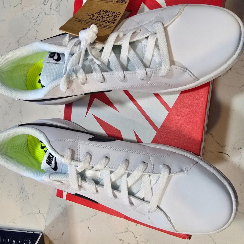 Nike Court Royale 2 Next Nature DH3160-101 Men's White Leather Sneaker Shoes 10 - Picture 5 of 14